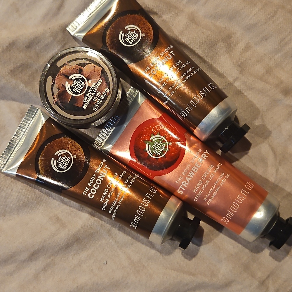 The Body Shop hand cream collection